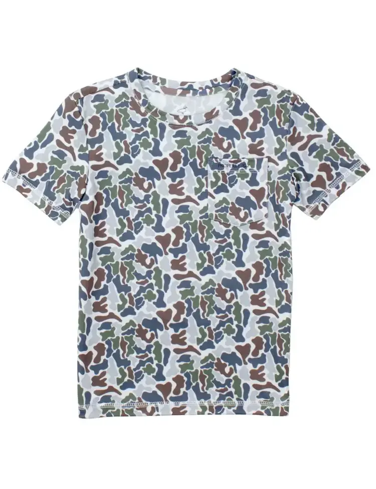 Properly Tied Terra Camo SS Ravine Pocket Tee