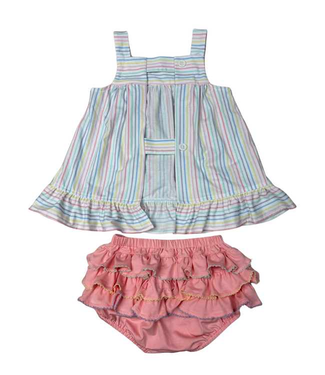 Pastel Penny Stripe Bloomer Set