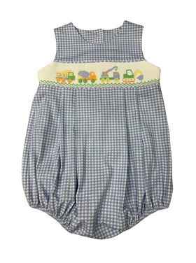 Whimsy Bay Construction Crew Smocked Bubble