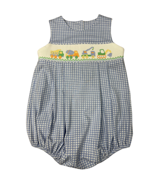 Whimsy Bay Construction Crew Smocked Bubble