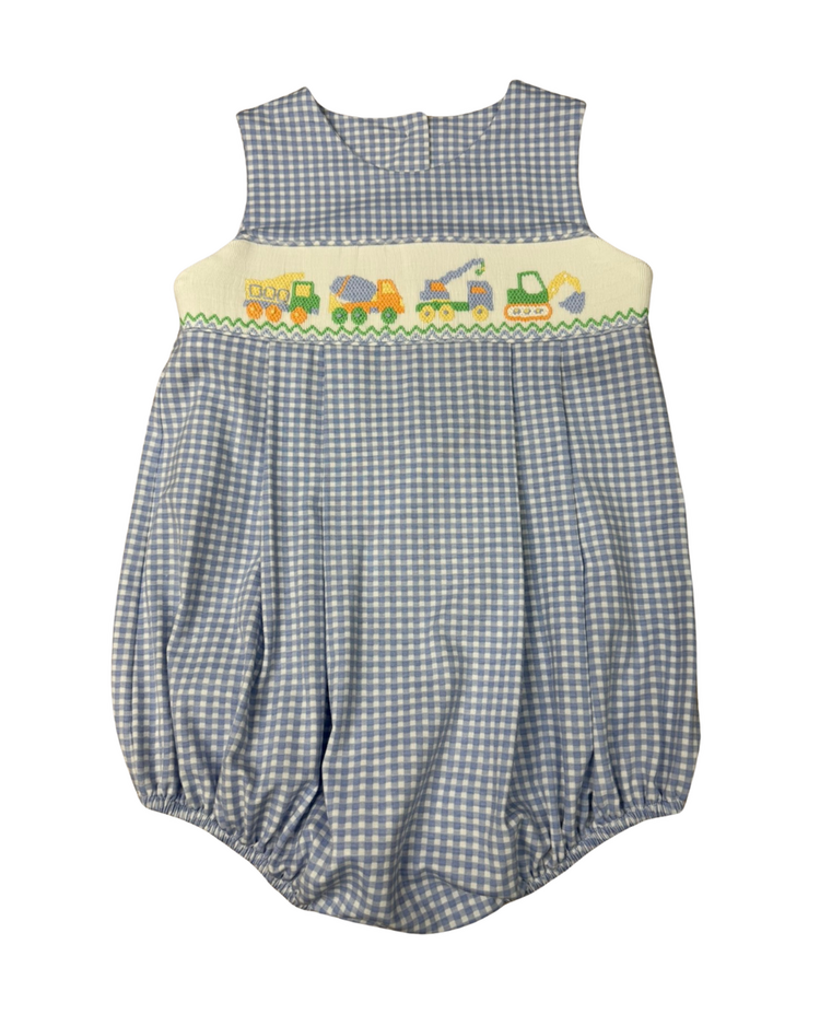 Whimsy Bay Construction Crew Smocked Bubble