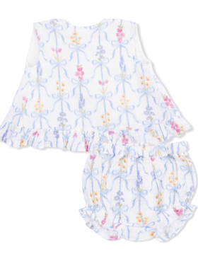 Angel Dear Ribbon Bouquets - Ruffle Back Top and Bloomer