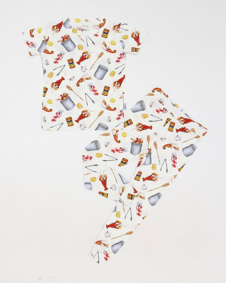 Southern Slumber Crawfish Boil 2 Pc Bamboo Pajama Set