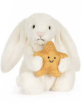 JellyCat Cream Bunny with Star
