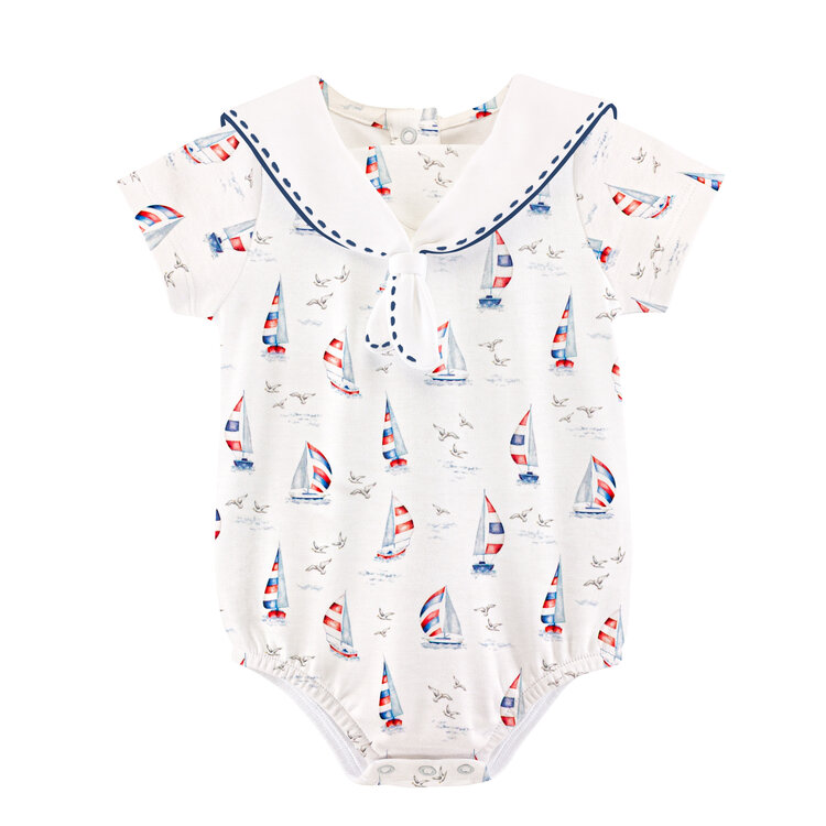 Baby Club Chic Harbor Days Sailor Collar Bubble