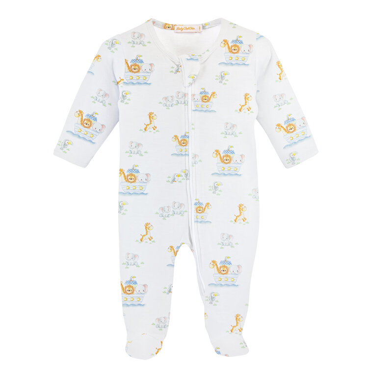 Baby Club Chic Noah's Ark Zipped Footie