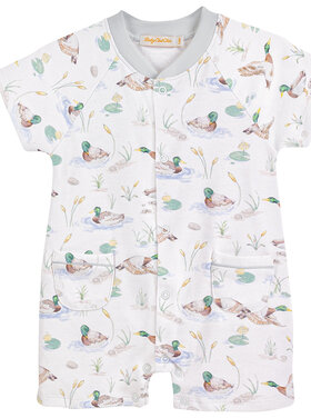 Baby Club Chic Mallard Ducks Pocket Romper