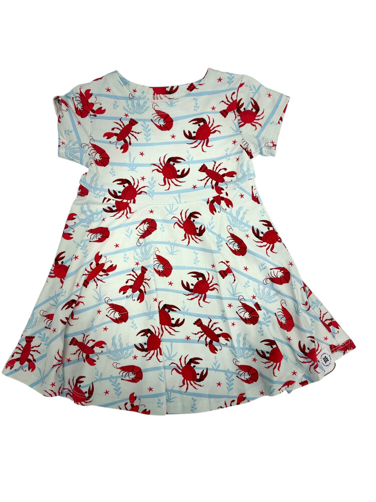 Sweet Bamboo Feeling Crabby Twirl Dress