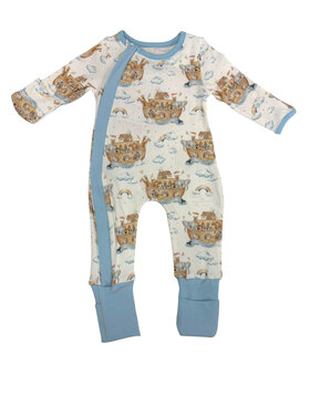 Nola Tawk All Aboard Noah's Ark Zipper Pajama