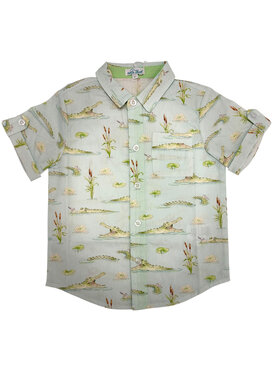 Nola Tawk Gator Games SS Collared Shirt
