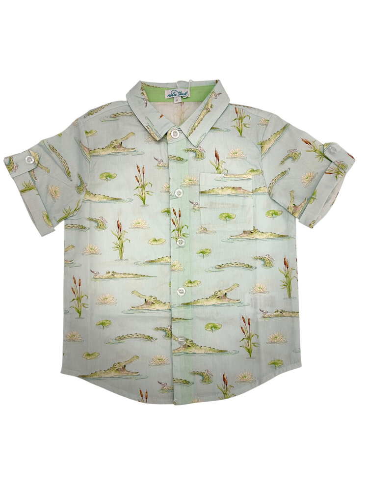 Nola Tawk Gator Games SS Collared Shirt