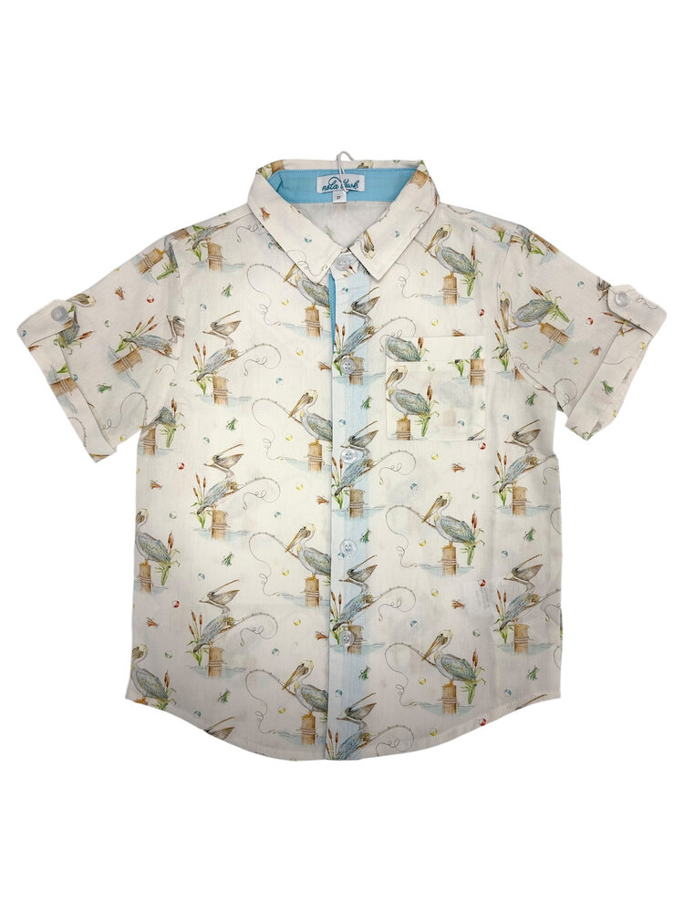 Nola Tawk Pelican SS Collared Shirt