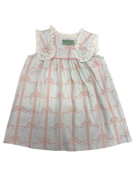 Sage & Lily Pink Bow Eyelet Dress