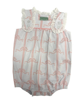 Sage & Lily Pink Bow Eyelet Bubble