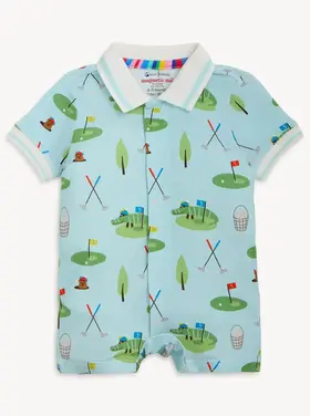 Magnetic Me Gopher It Short Polo Romper