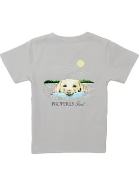 Properly Tied Retrieve Short Sleeve Tee Ice Grey