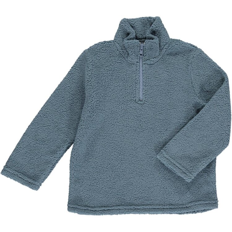 Me & Henry Macchu Sherpa Zip Up Blue