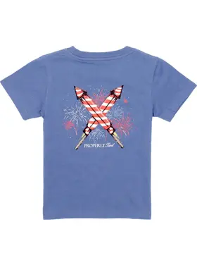 Properly Tied Firecracker SS Space Blue Tee