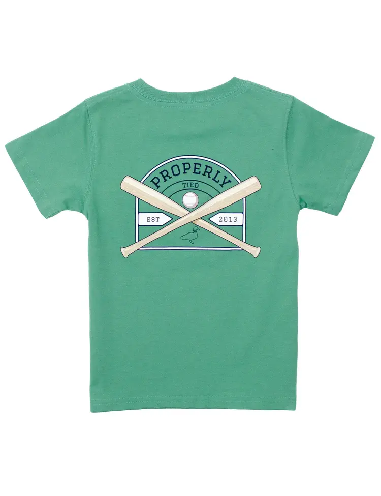 Properly Tied Baseball Shield SS Ivy Tee