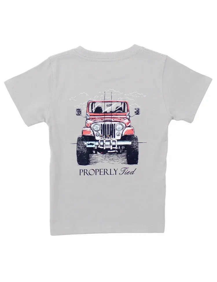 Properly Tied Rod Runner SS Tee Ice Grey