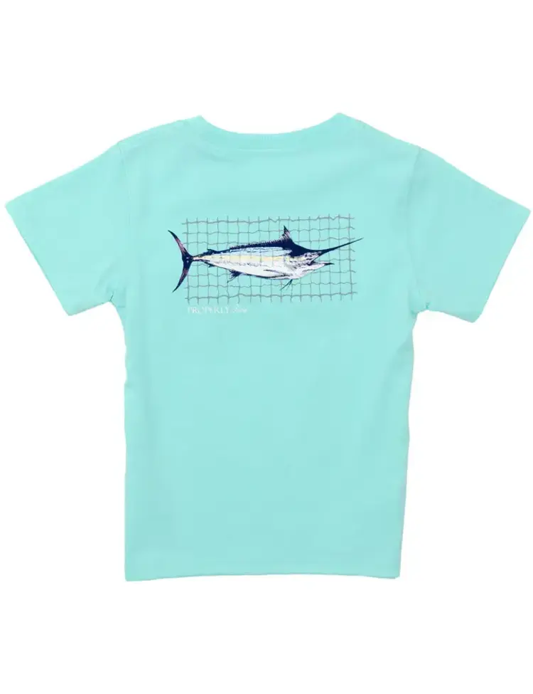 Properly Tied Swordfish SS  Tee Seafoam