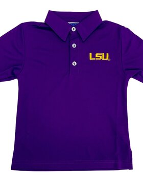 Vive Le Fete Solid Polo LSU Tigers Purple Shirt