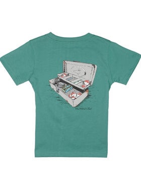 Properly Tied Tackle Box SS Tee Teal