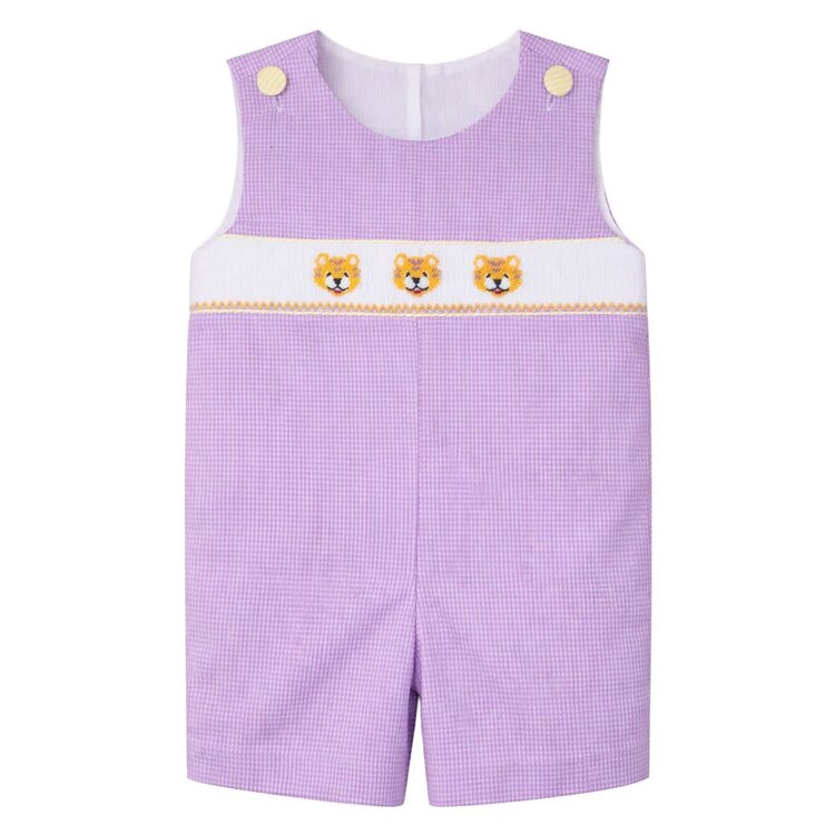 Krewe Tiger Gingham Smocked Ethan JonJon