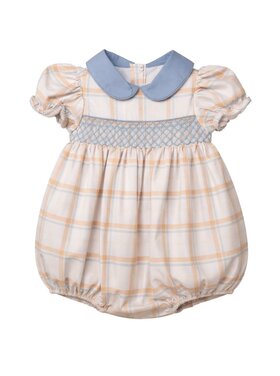 Krewe Aspen Plaid Smocked SS Bubble