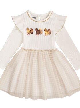 MudPie Sequin Turkey Dress