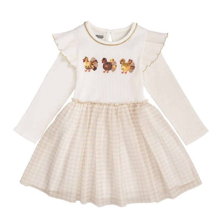 MudPie Sequin Turkey Dress