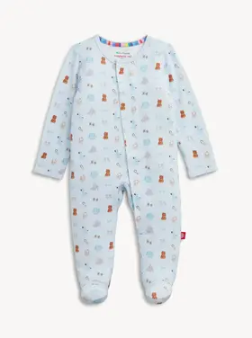 Magnetic Me Nursery Nostalgia Blue Modal Footie