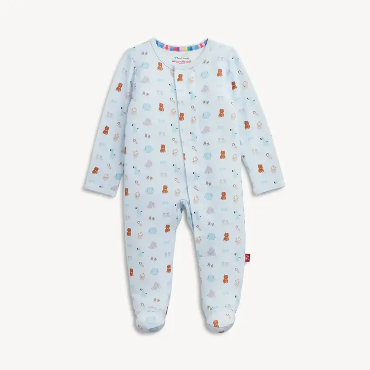 Magnetic Me Nursery Nostalgia Blue Modal Footie