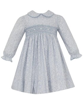 Petit Bebe Grace Light Blue Liberty LS Dress