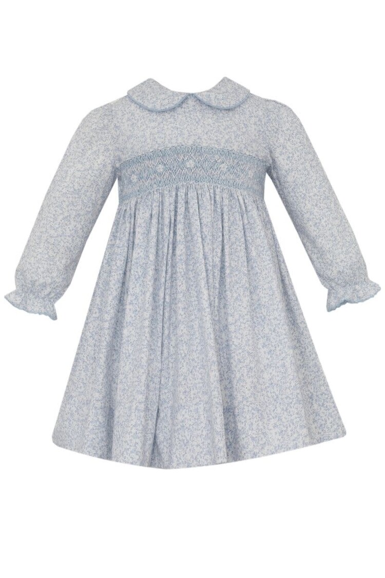 Petit Bebe Grace Light Blue Liberty LS Dress