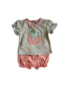 Three Sisters Pumpkin Applique Bloomer Set
