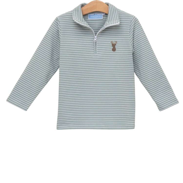 Trotter Street Deer Quarter Zip Pullover
