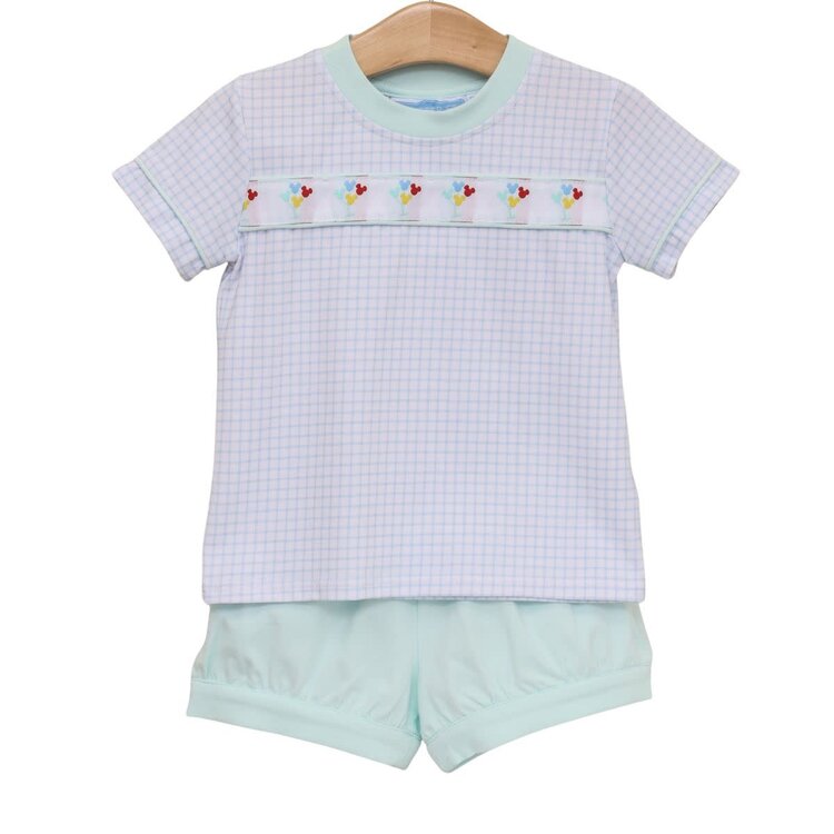 Trotter Street Magical Balloons Banded Short Set