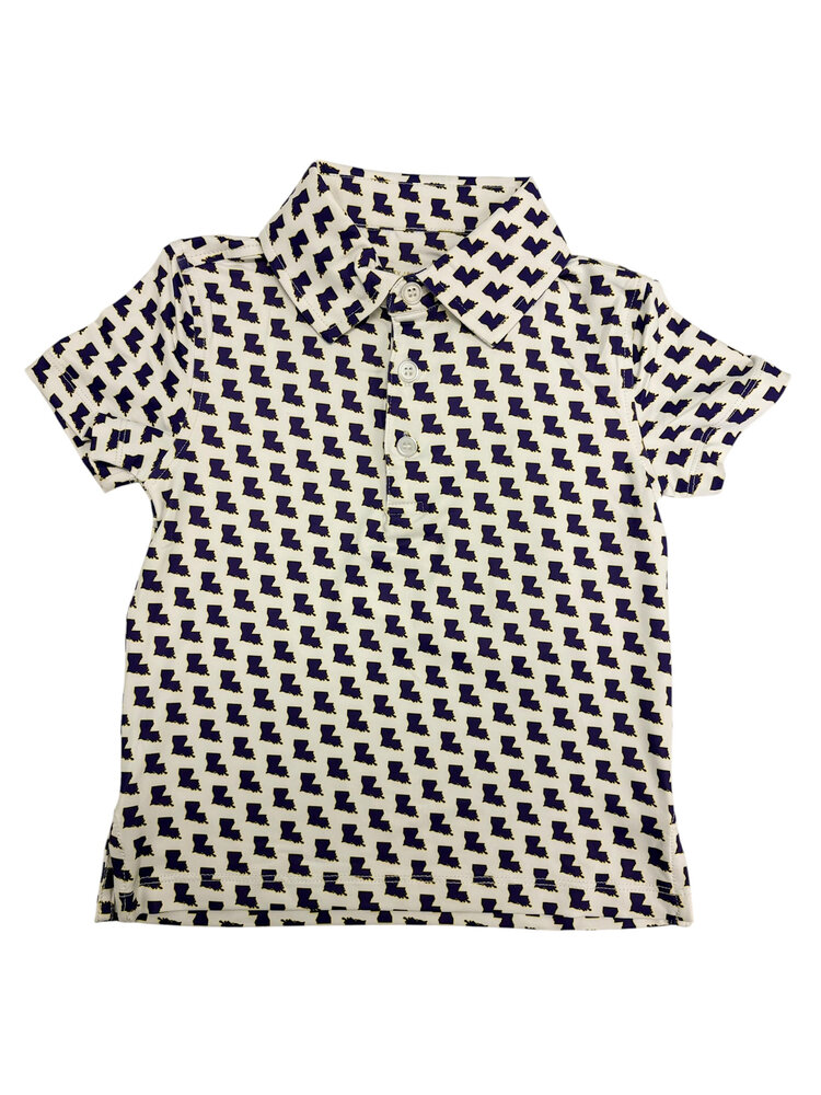 Meripex Louisiana Outline Performance Collared Shirt