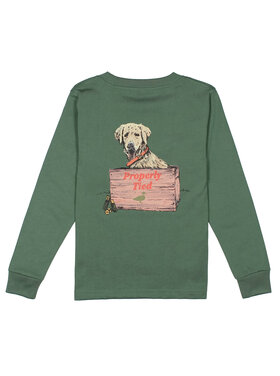 Properly Tied Little Shot LS Tee - Fern Green