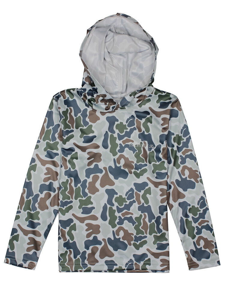 Properly Tied Terra Camo Performace Hoodie