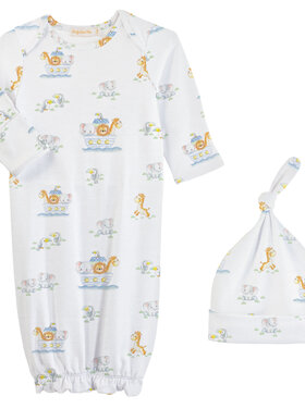 Baby Club Chic Noah's Ark Gown & Hat Set