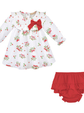 Baby Club Chic Mistletoe Kisses Dress w/Ruffles & Bow