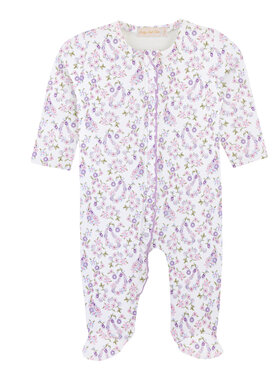 Baby Club Chic Paisley Romance Zipped Footie w/Ruffles
