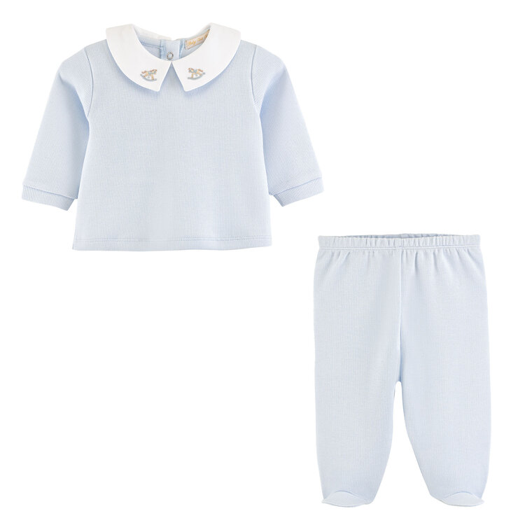 Baby Club Chic Rocking Horse Jacquard Pant Set