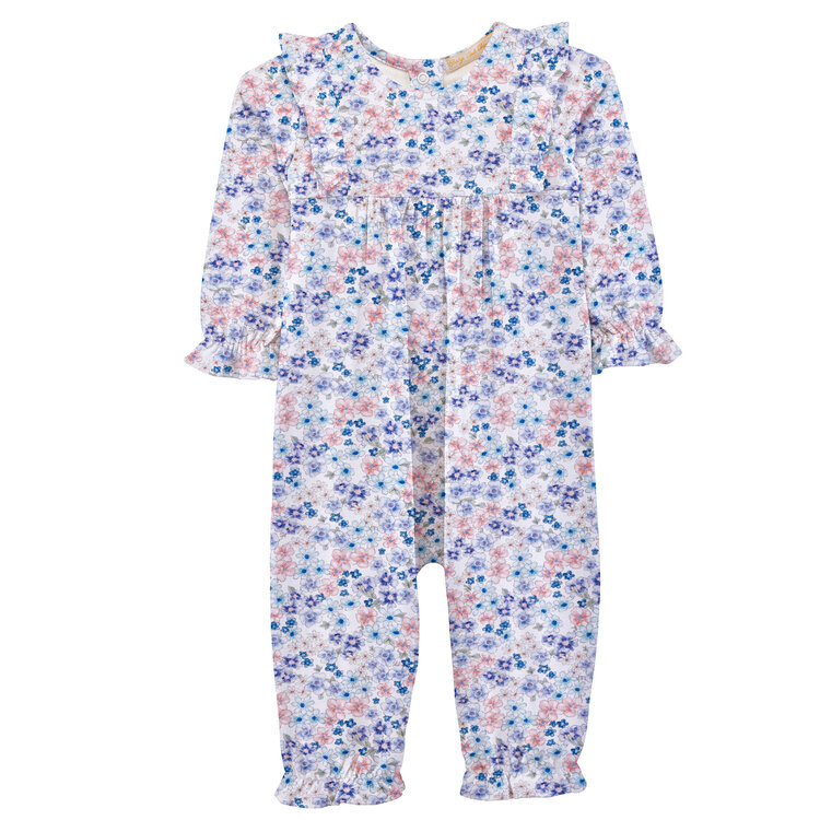 Baby Club Chic Whispers in Blue Playsuit w/Ruffles