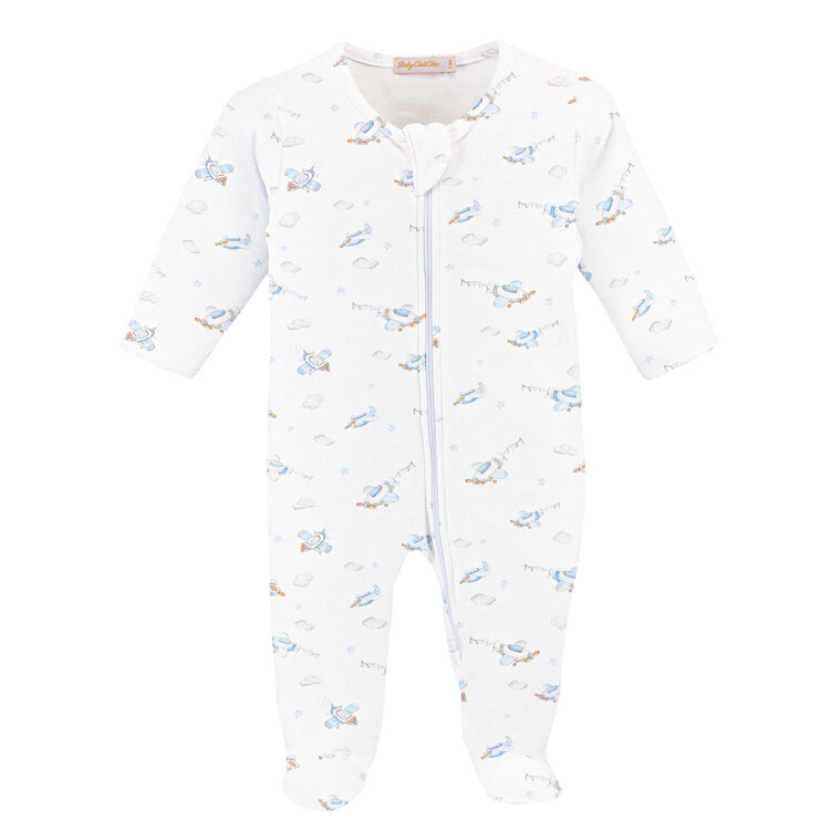 Baby Club Chic Up Up and Away Zipped Footie