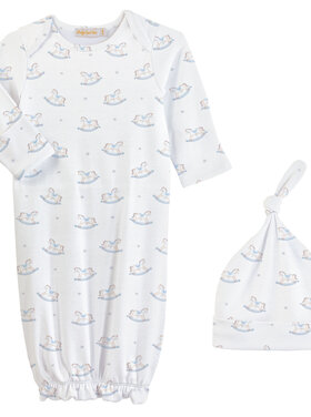 Baby Club Chic Tiny Rocking Horse Gown & Hat Set