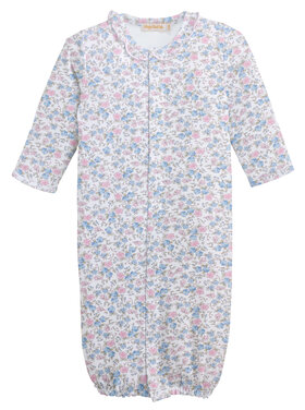 Baby Club Chic Tiny Soft Floral Conv. Gown w/Ruffles