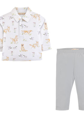 Baby Club Chic Goldens & Mallards LS Pant Set